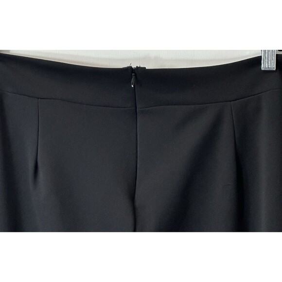 Fashion Nova Call It Even Wide Leg Dress Pants Black Size 2X Stylish Altered Hem - Picture 7 of 16